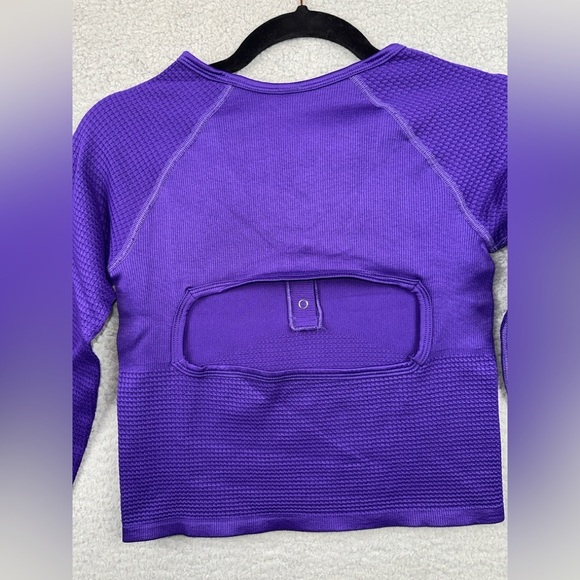 FP Movement by Free People Top Bail Out Womens XL Layer Henley Crop Top NEW - Picture 6 of 12